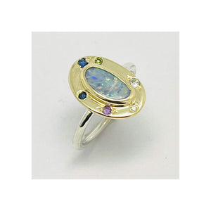 Opal and Multistone Ring