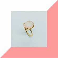Load image into Gallery viewer, Rose cut Rose Quartz ring