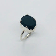 Load image into Gallery viewer, Rose Cut Onyx Ring