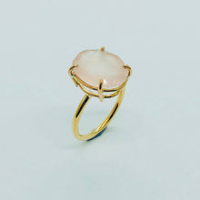 Load image into Gallery viewer, Rose cut Rose Quartz ring